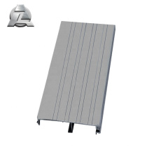 profilé de plancher de remorque de pont en aluminium de revêtement en poudre gris ignifuge